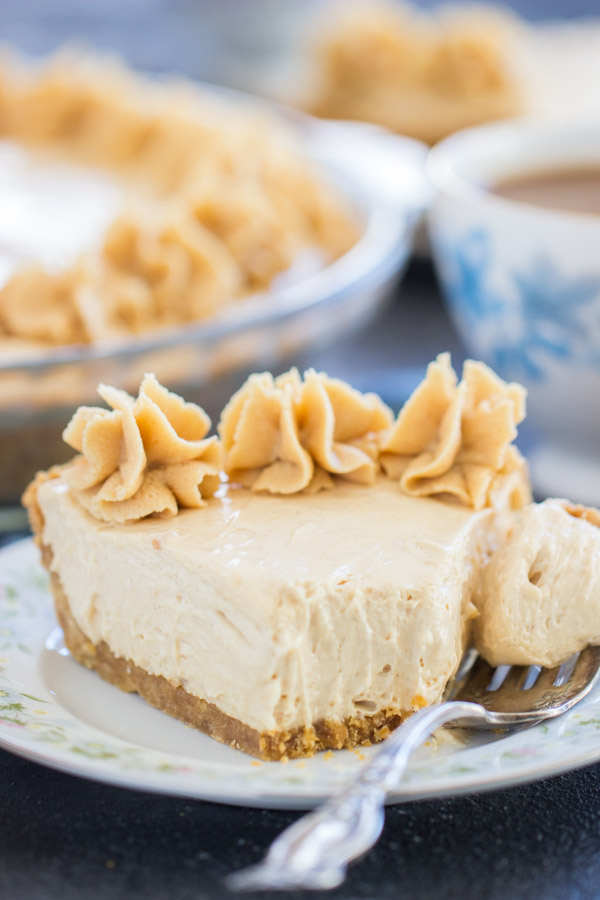 Nutter Butter No Bake Peanut Butter Pie recipe image thegoldlininggirl.com 20