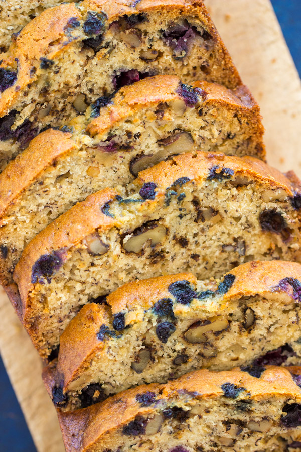 Blueberry Banana Bread recipe image thegoldlininggirl.com 18