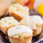 Lemon Zucchini Muffins with Lemon Glaze