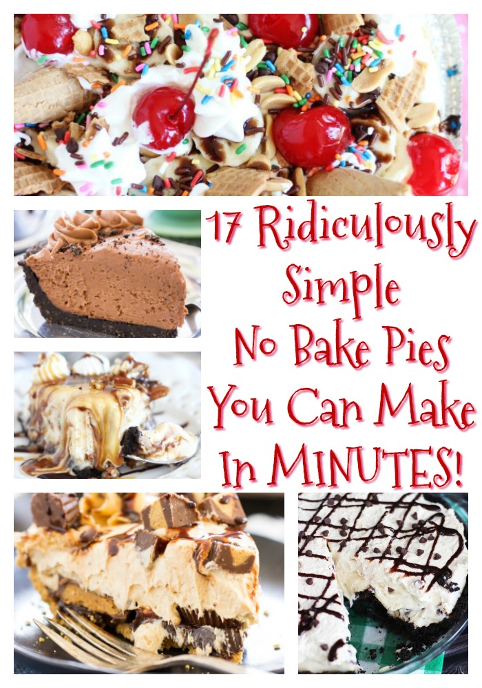 No Bake Pies thegoldlininggirl.com 2