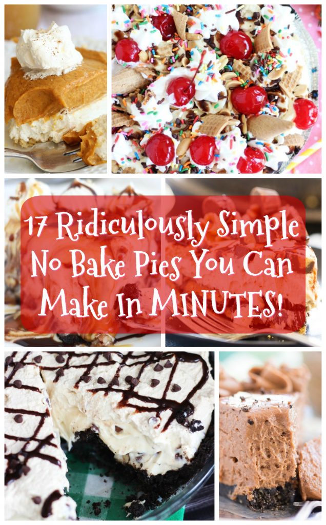 No Bake Pies thegoldlininggirl.com pin 1