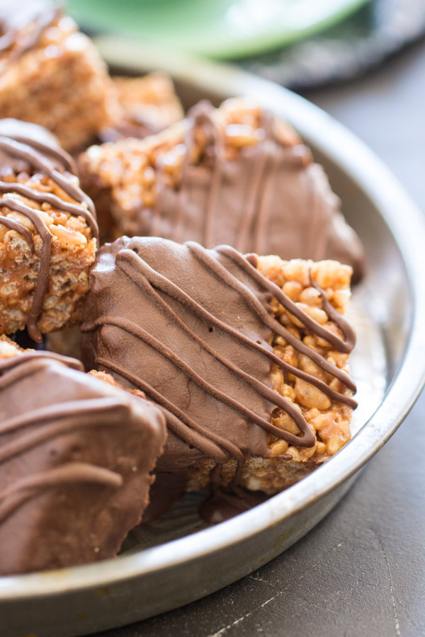 Nutella Rice Krispie Treats recipe image thegoldlininggirl.com 7