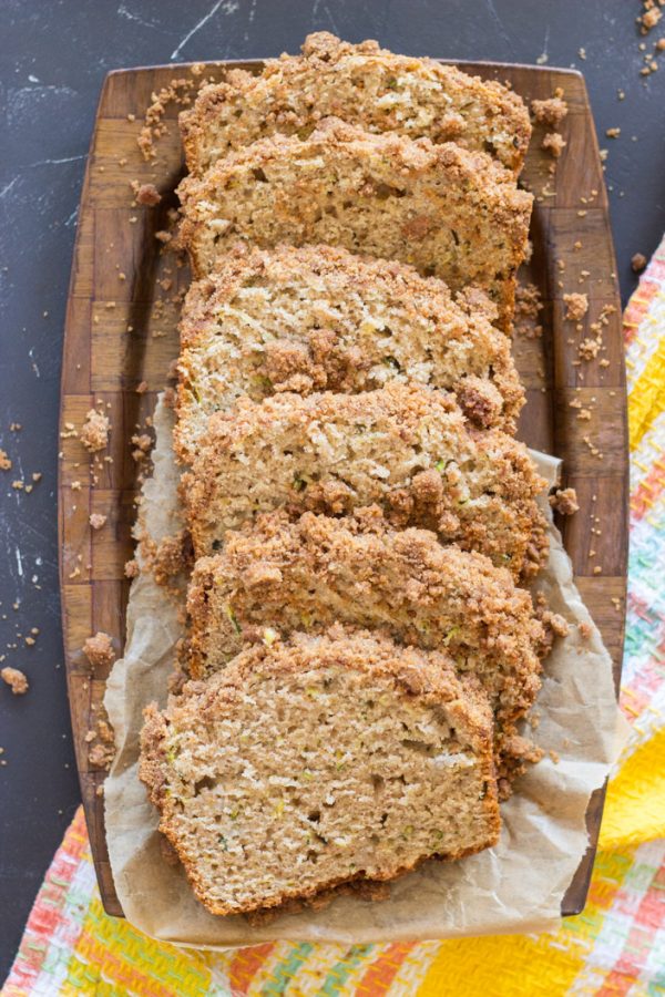 Zucchini Banana Bread With Streusel Topping The Gold Lining Girl