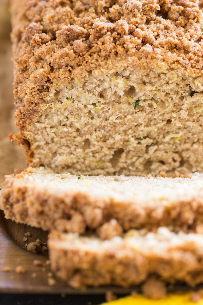Zucchini Banana Bread With Streusel Topping - The Gold Lining Girl