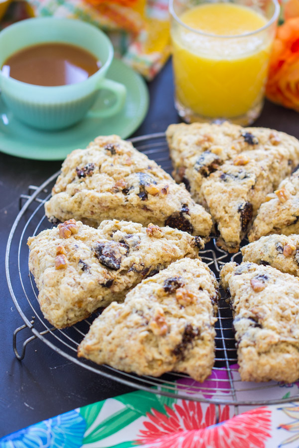 Walnut Fig Scones recipe image thegoldlininggirl 7