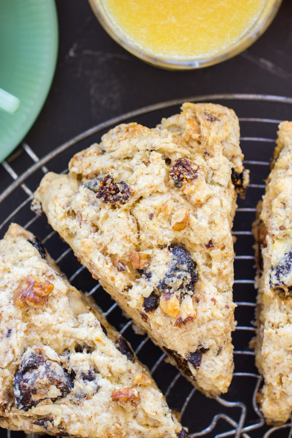 Walnut Fig Scones recipe image thegoldlininggirl 8