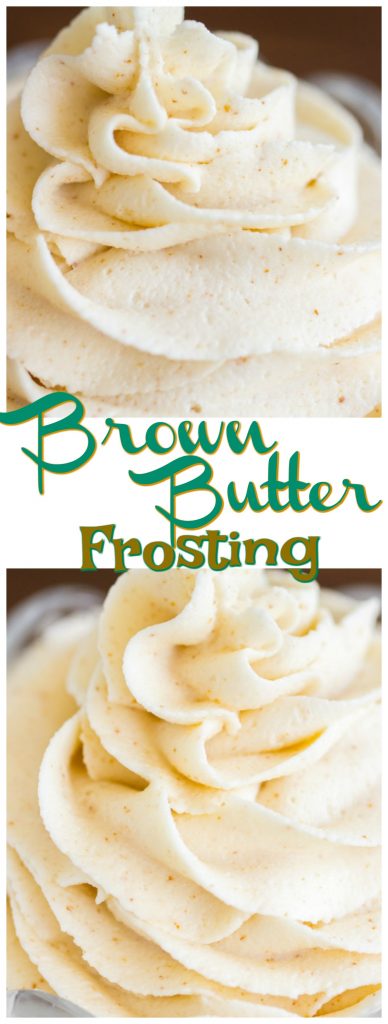 Brown Butter Frosting recipe image thegoldlininggirl.com pin 3