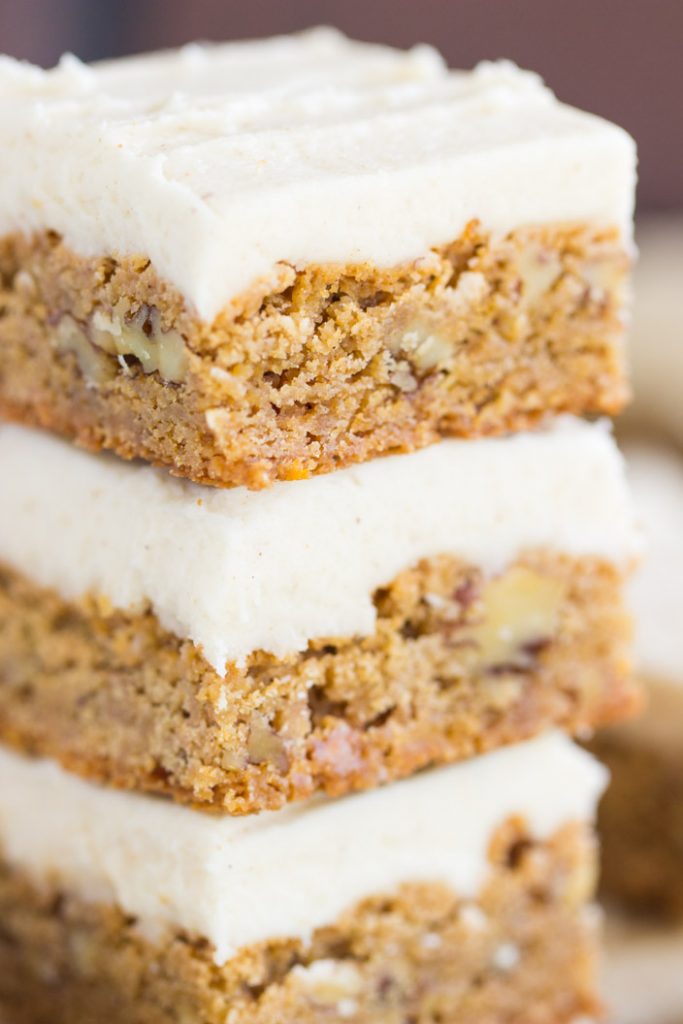 Butterscotch Blondies with Brown Butter Frosting recipe image thegoldlininggirl.com 9