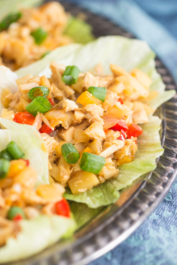 Mongolian Chicken Lettuce Wraps Recipe - The Gold Lining Girl