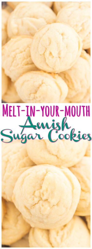 Amish Sugar Cookies recipe image thegoldlininggirl.com pin