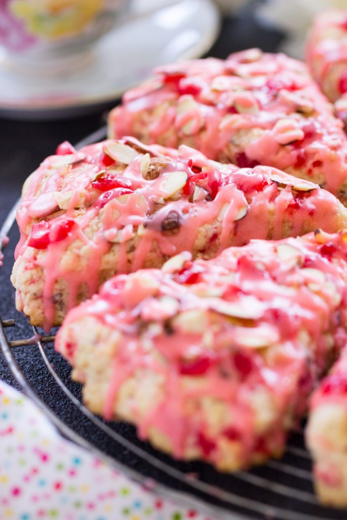 Cherry Almond Scones recipe image thegoldlininggirl.com 11