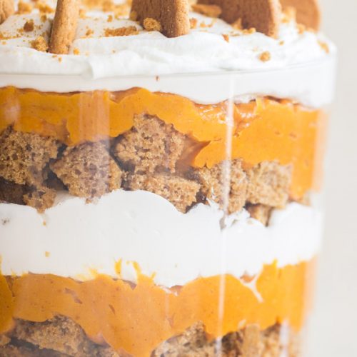 Butterscotch Gingerbread Pumpkin Trifle - The Gold Lining Girl