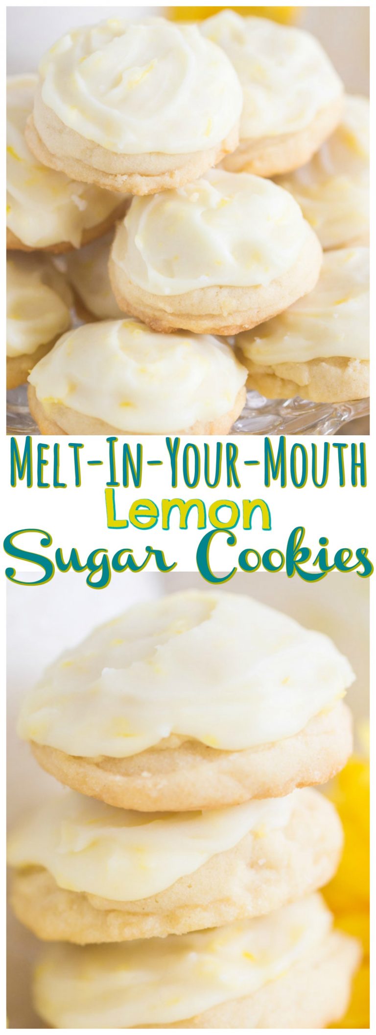 Iced Lemon Amish Sugar Cookies - The Gold Lining Girl