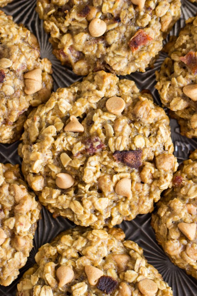 Peanut Butter Bacon Breakfast Cookies recipe image thegoldlininggirl.com 1