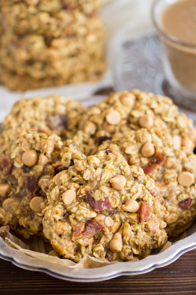 Peanut Butter Bacon Breakfast Cookies recipe image thegoldlininggirl.com 10