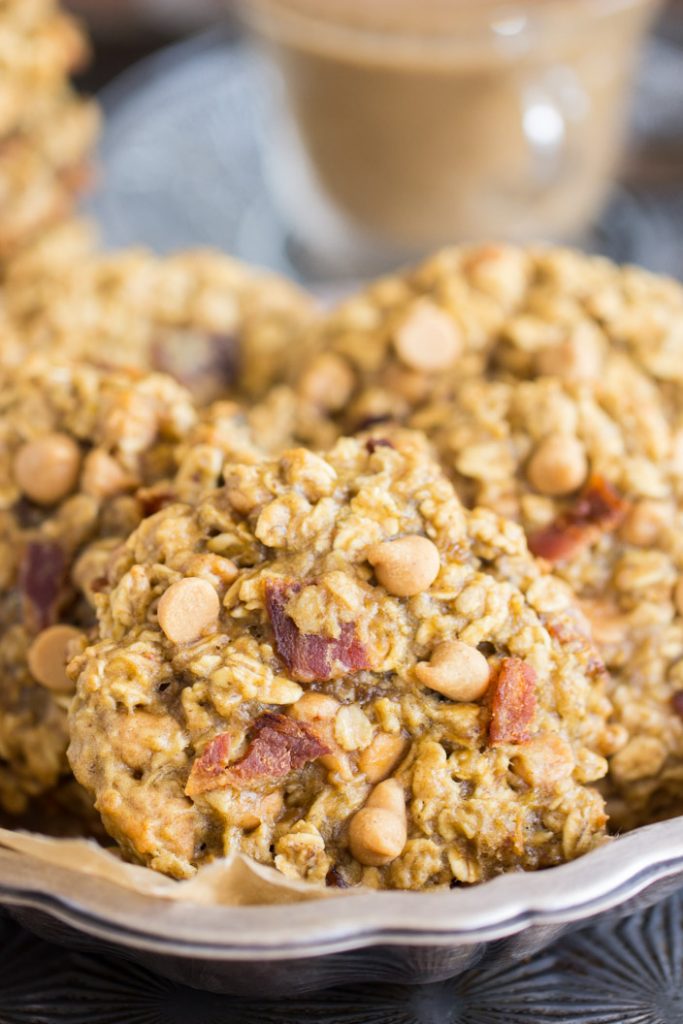 Peanut Butter Bacon Breakfast Cookies recipe image thegoldlininggirl.com 9