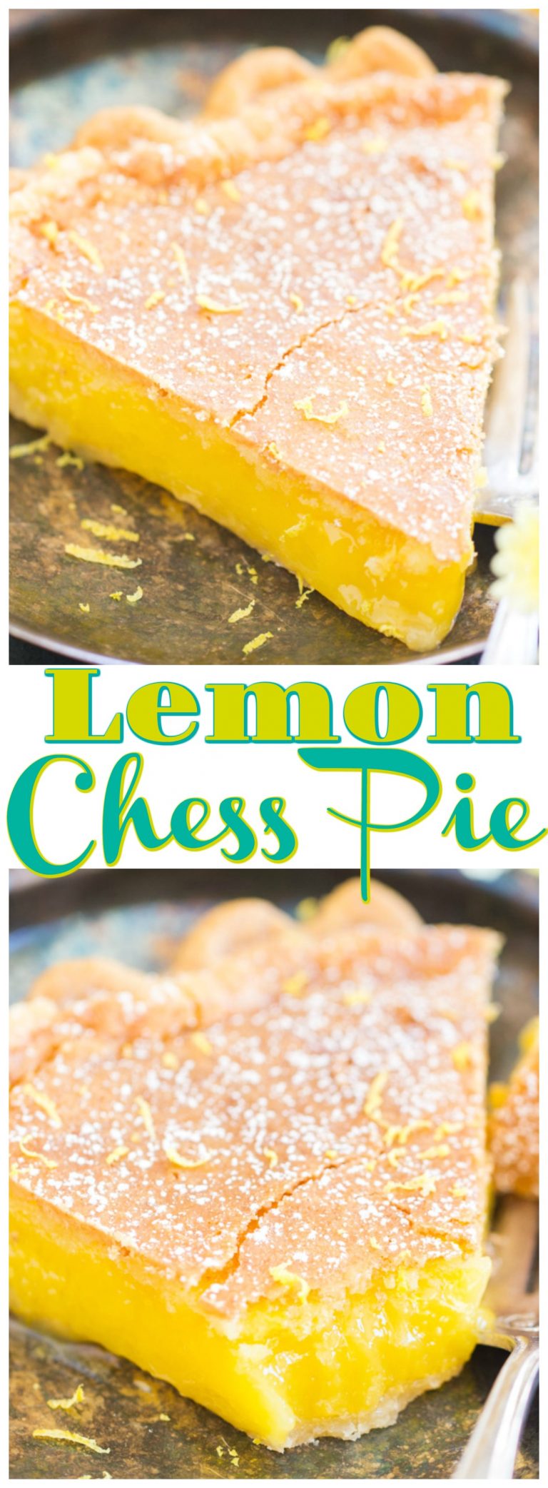 Easy Lemon Chess Pie Recipe - The Gold Lining Girl