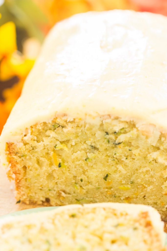 Orange Zucchini Bread with Orange Glaze recipe image thegoldlininggirl.com 14