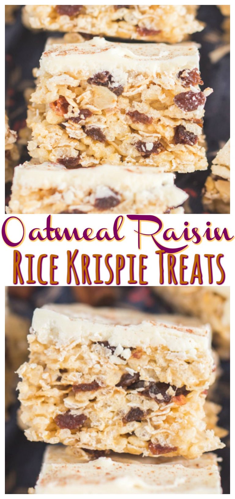 Oatmeal Raisin Rice Krispie Treats The Gold Lining Girl