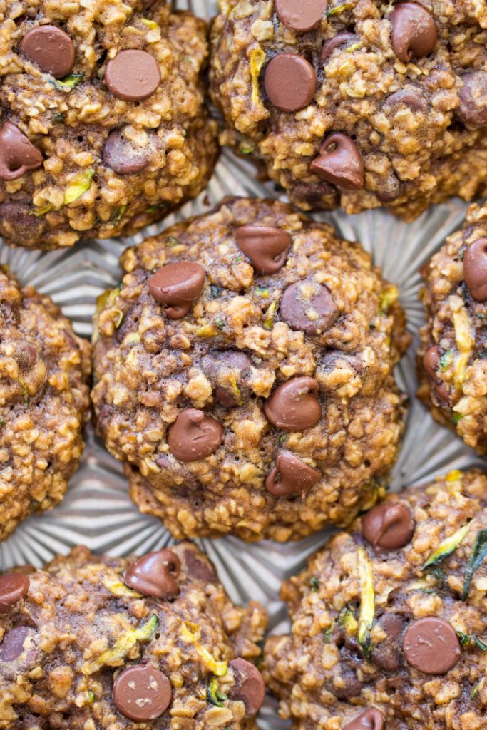 Oatmeal Chocolate Chip Zucchini Cookies recipe image thegoldlininggirl.com 2