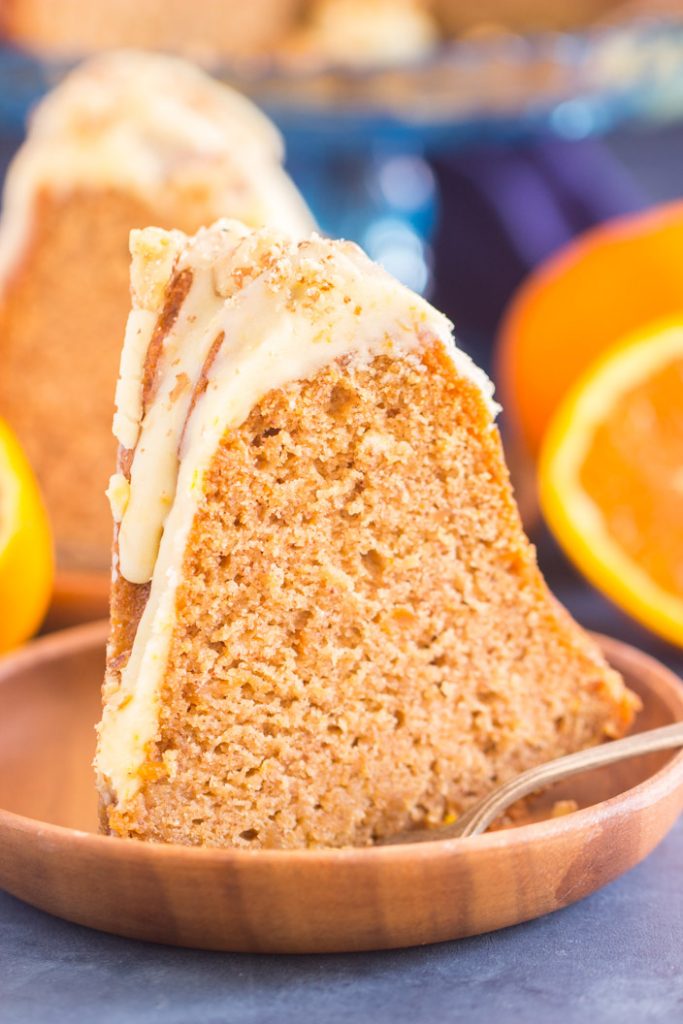 Sweet Potato Bundt Cake with Orange Glaze - The Gold Lining Girl