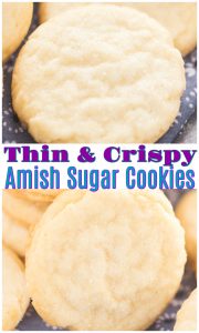 Thin Crispy Amish Sugar Cookies - The Gold Lining Girl