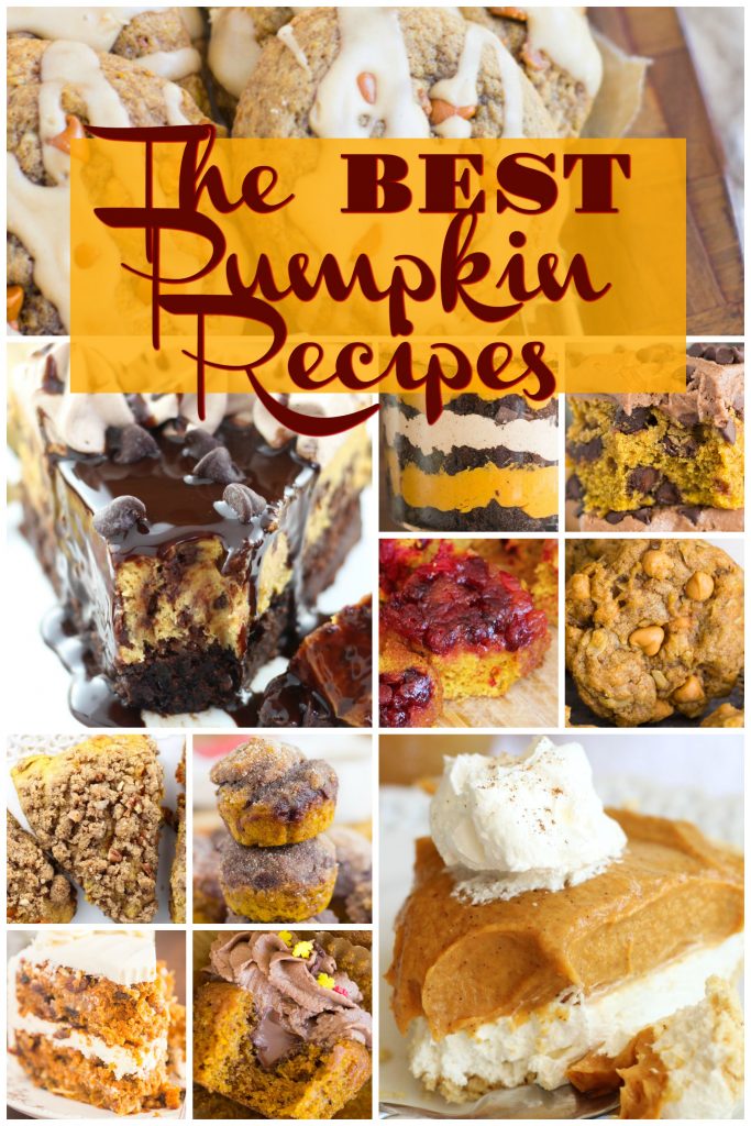 Favorite pumpkin recipes round-up the goldlininggirl.com pin 1