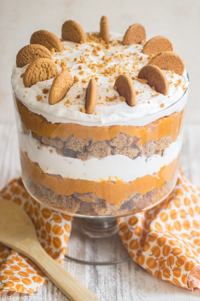 Gingerbread Pumpkin Trifle recipe image thegoldlininggirl.com 4