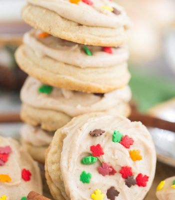 Iced Chai-Spiced Amish Sugar Cookies recipe image thegoldlininggirl.com 600x900 2