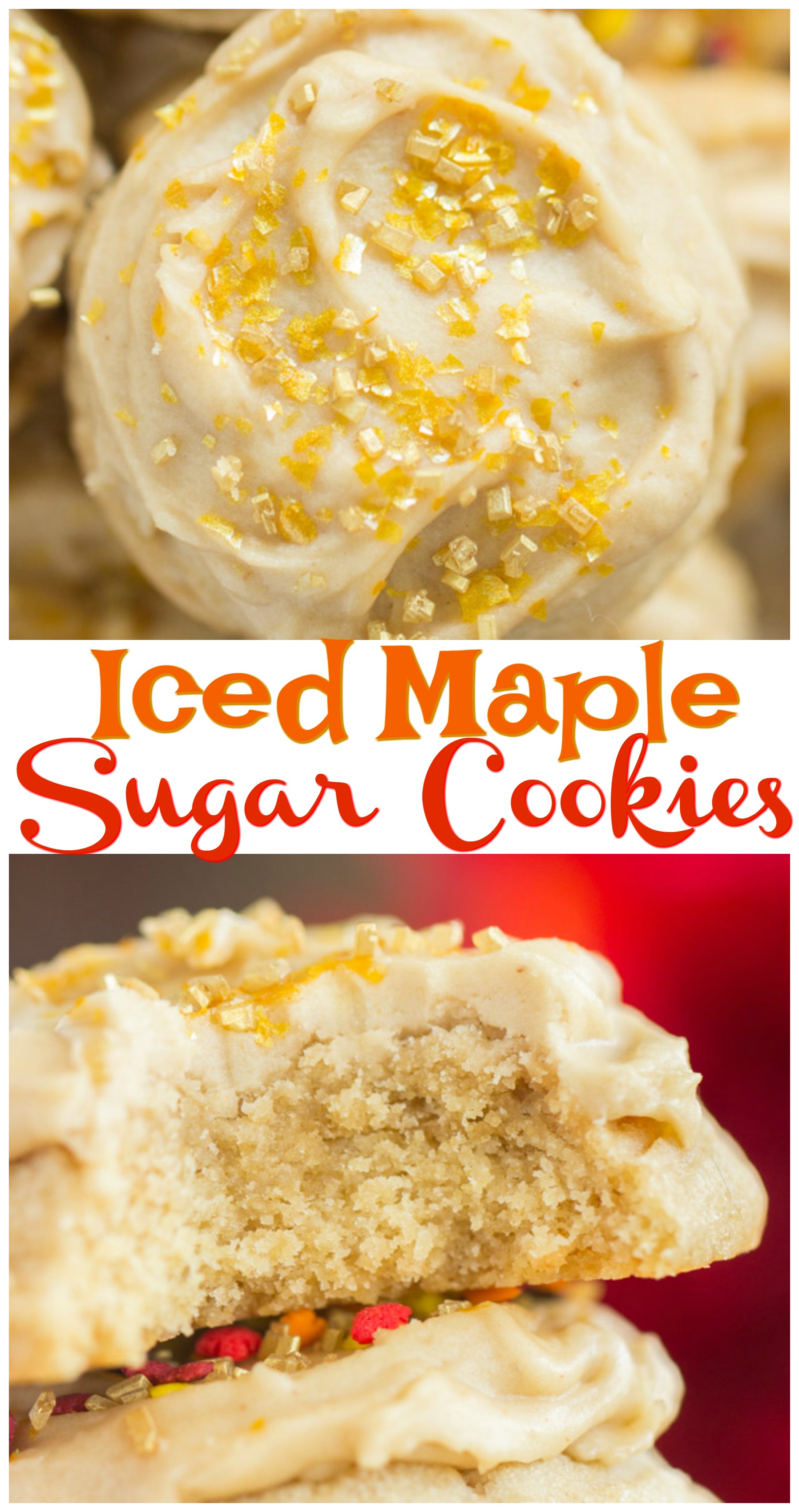 Easy Iced Maple Sugar Cookies Recipe