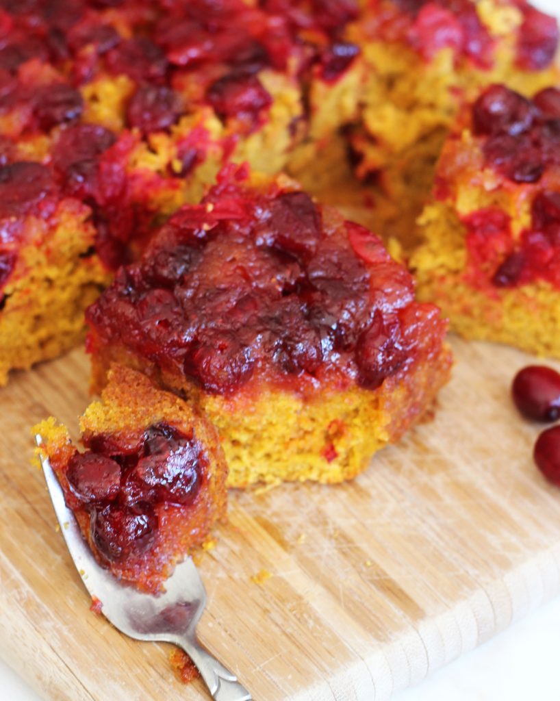 pumpkin cranberry upside down cake 20