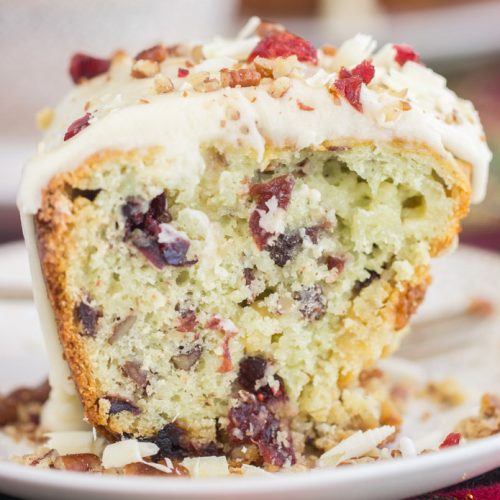 White Chocolate Cranberry Pecan Pistachio Bread - The Gold Lining Girl