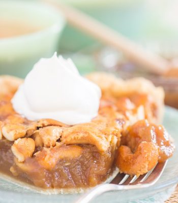 Salted Caramel Cashew Pie recipe image thegoldlininggirl.com 600x900 4