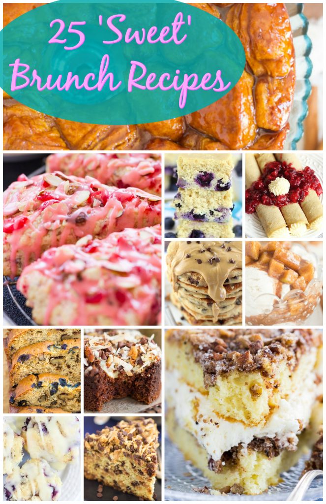 25 Sweet Brunch Recipes image thegoldlininggirl.com