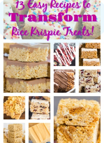 Rice Krispie Treats roundup recipe image thegoldlininggirl.com