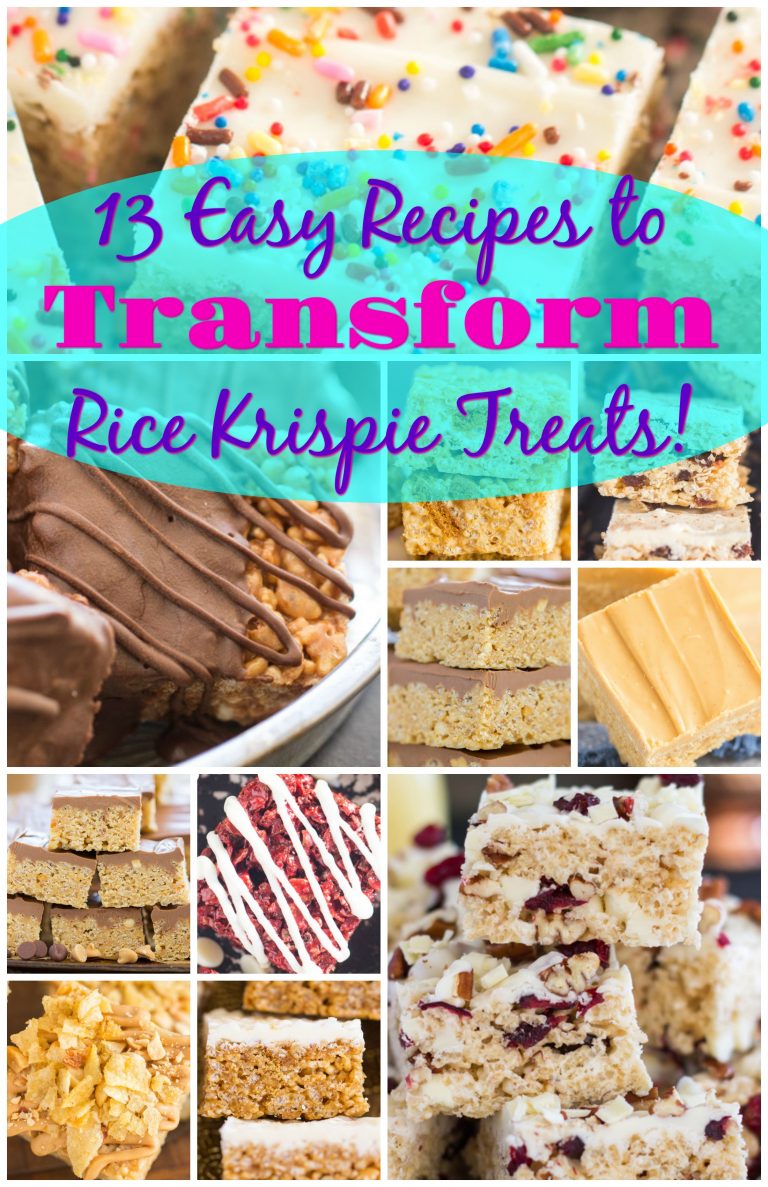 13 Easy & Innovative Ways to Transform Classic Rice Krispie Treats recipes!