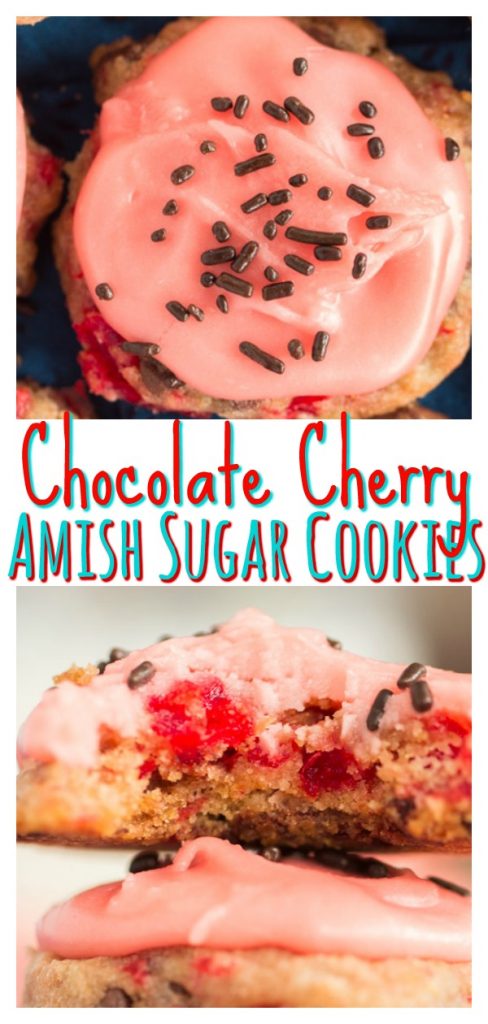Chocolate Cherry Amish Sugar Cookies