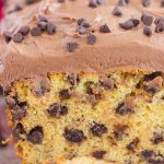 Chocolate Chip Bread with Chocolate Cream Cheese Frosting