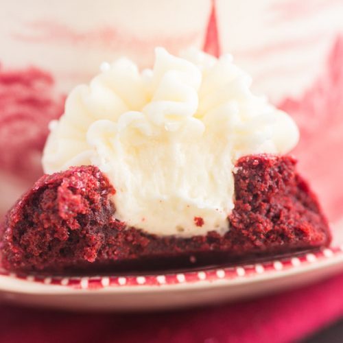 Red Velvet Thumbprint Cookies with Cream Cheese Frosting