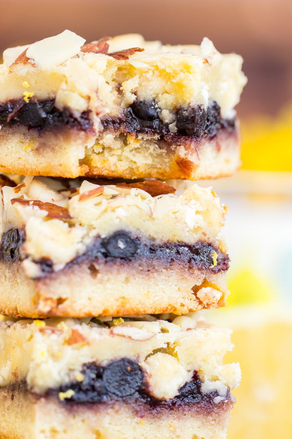 Lemon Blueberry Bars recipe • The Gold Lining Girl