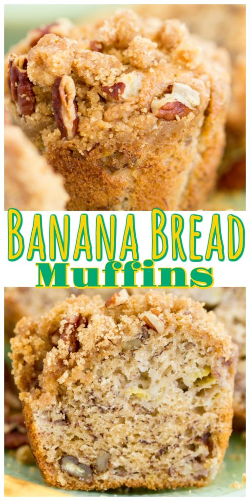 Streusel-Topped Banana Bread Muffins