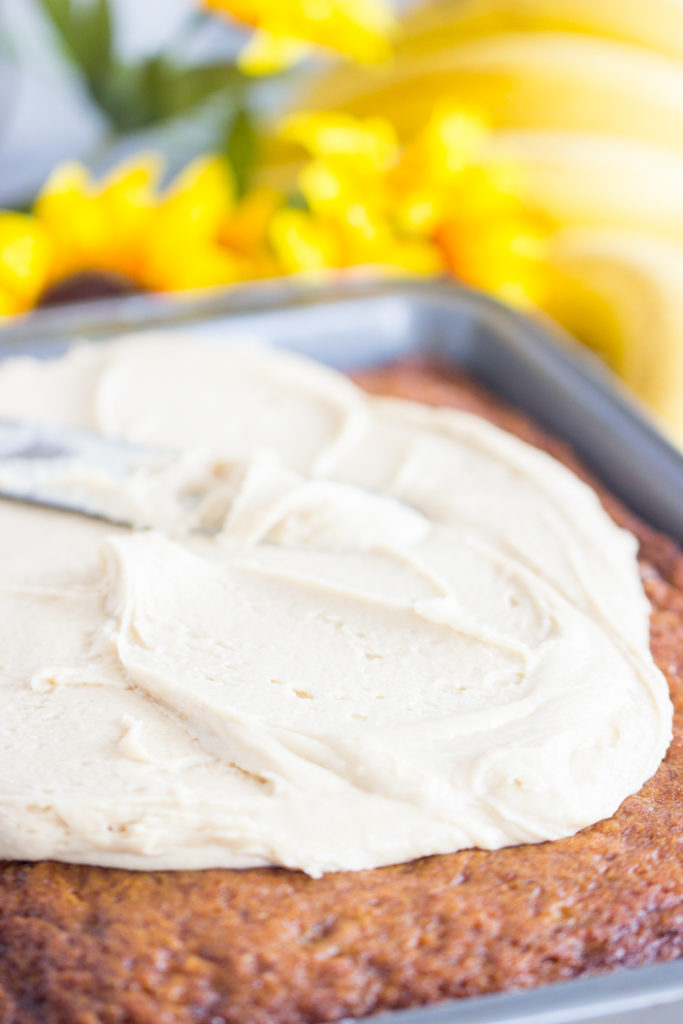 My Favorite Banana Cake with Brown Butter Icing