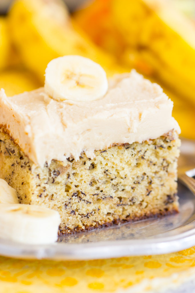 Banana Cake Brown Butter Icing