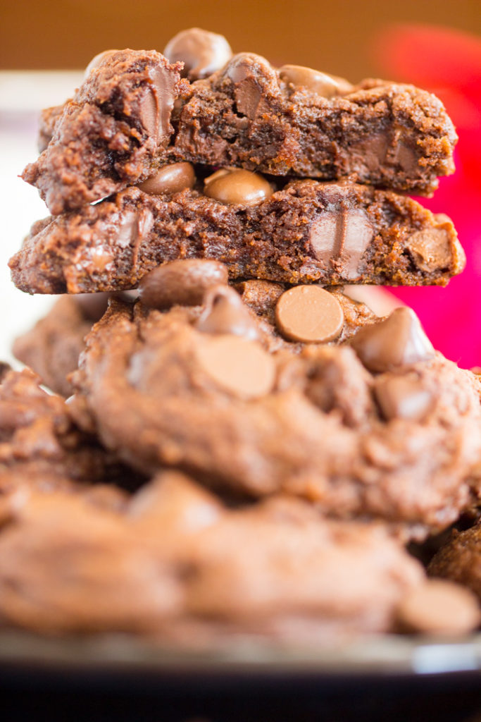 Triple Chocolate Chip Pudding Cookies