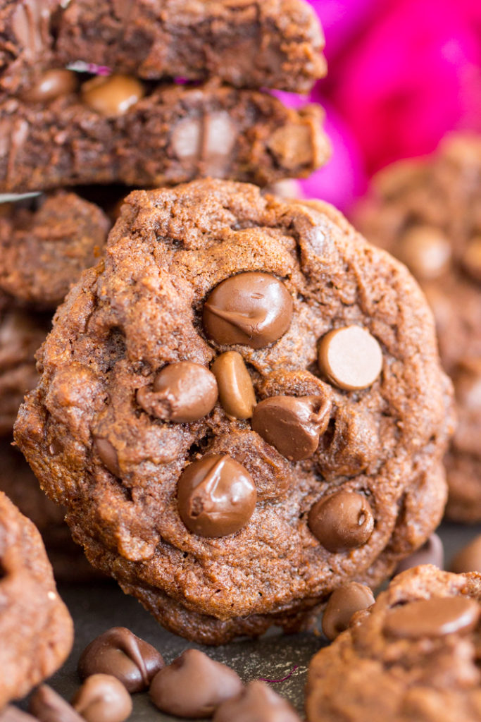 Triple Chocolate Chip Pudding Cookies