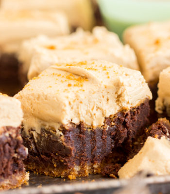 Biscoff Brownies with Cookie Butter Frosting