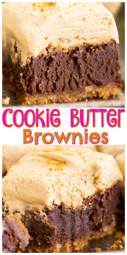 Biscoff Brownies with Cookie Butter Frosting
