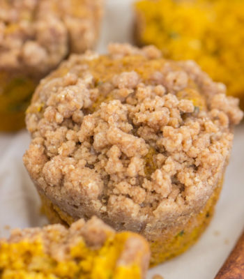 Streusel Pumpkin Zucchini Muffins