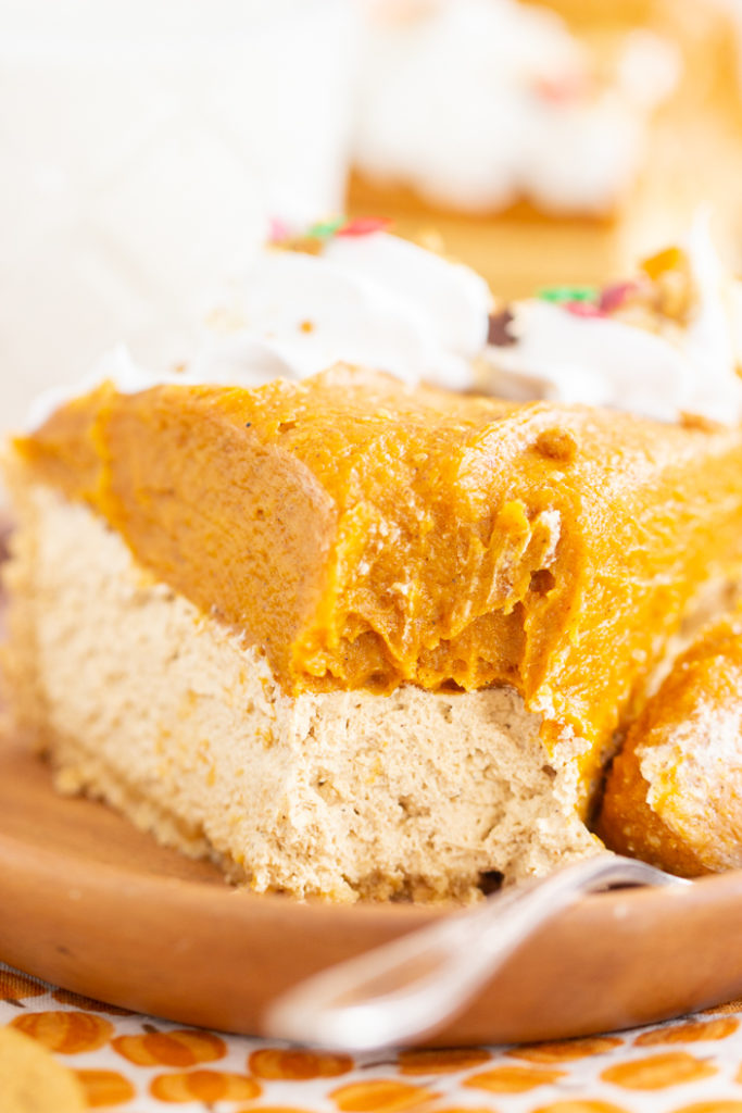 No Bake Pumpkin Gingerbread Cheesecake recipe